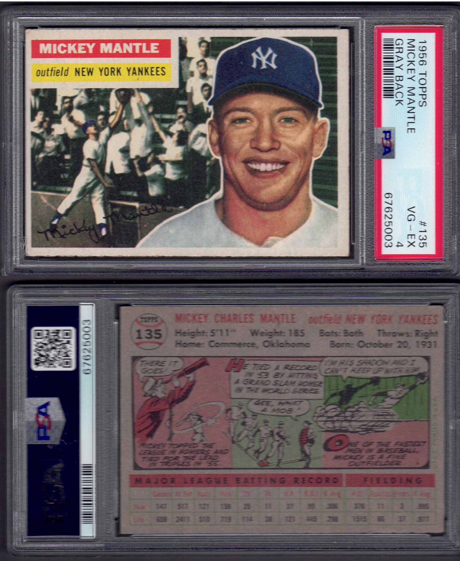 56 Topps Mantle